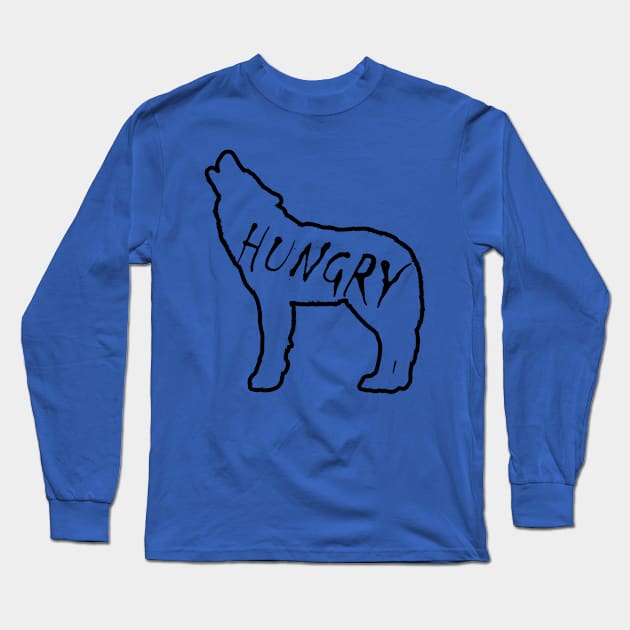 Hungry Like The Wolf Long Sleeve T-Shirt by RBailey